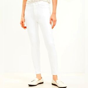 LOFT Women's White Skinny Jeans